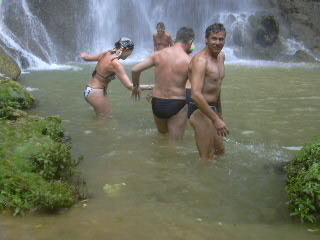 baden im Regenwald